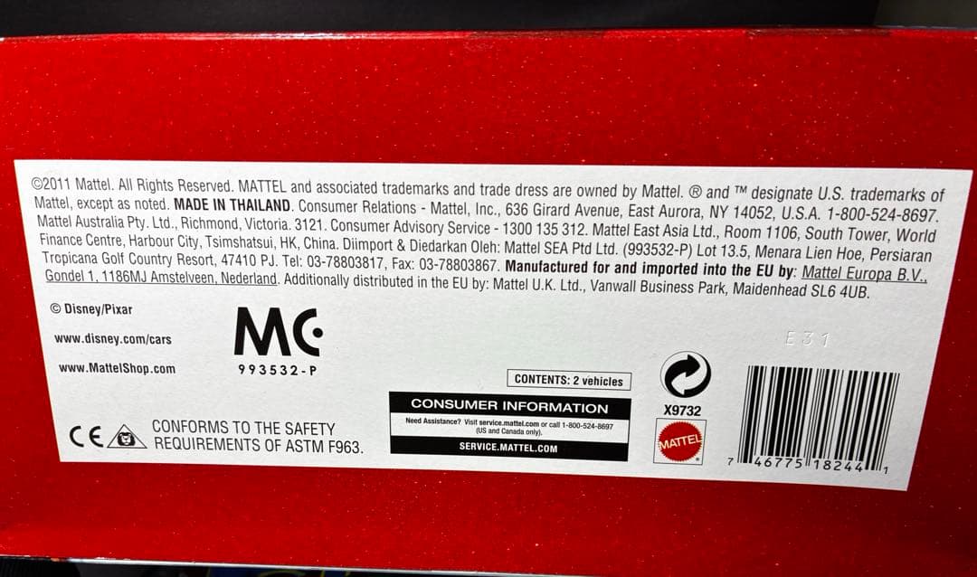 飛行機　メーター　マックイーン　マックィーン　flight カーズ　ミニカー