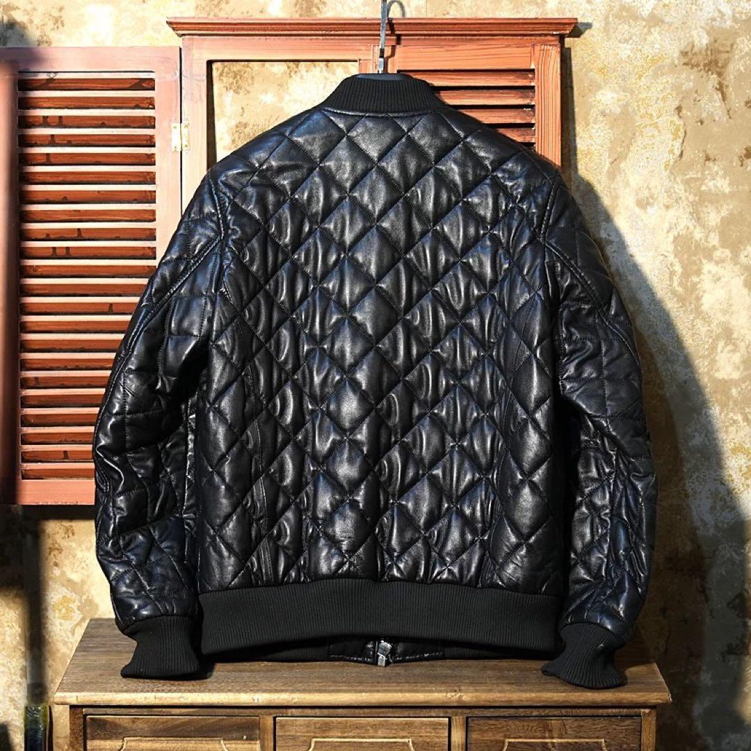 ラム革ジャケット　本革ジャケットmサイズラスト一点