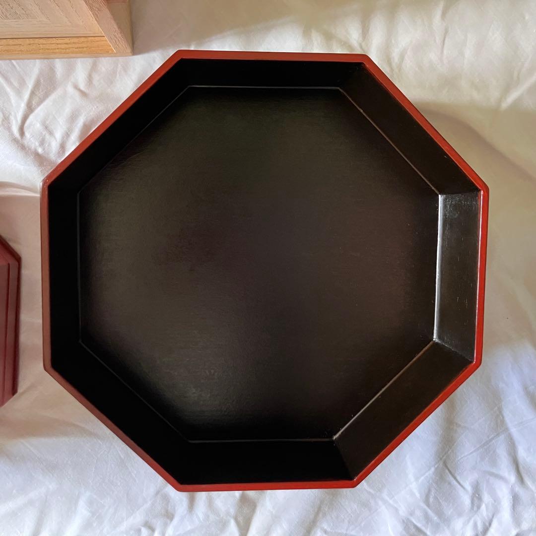 象彦 茶道具 縁高 五段重 八角 雁