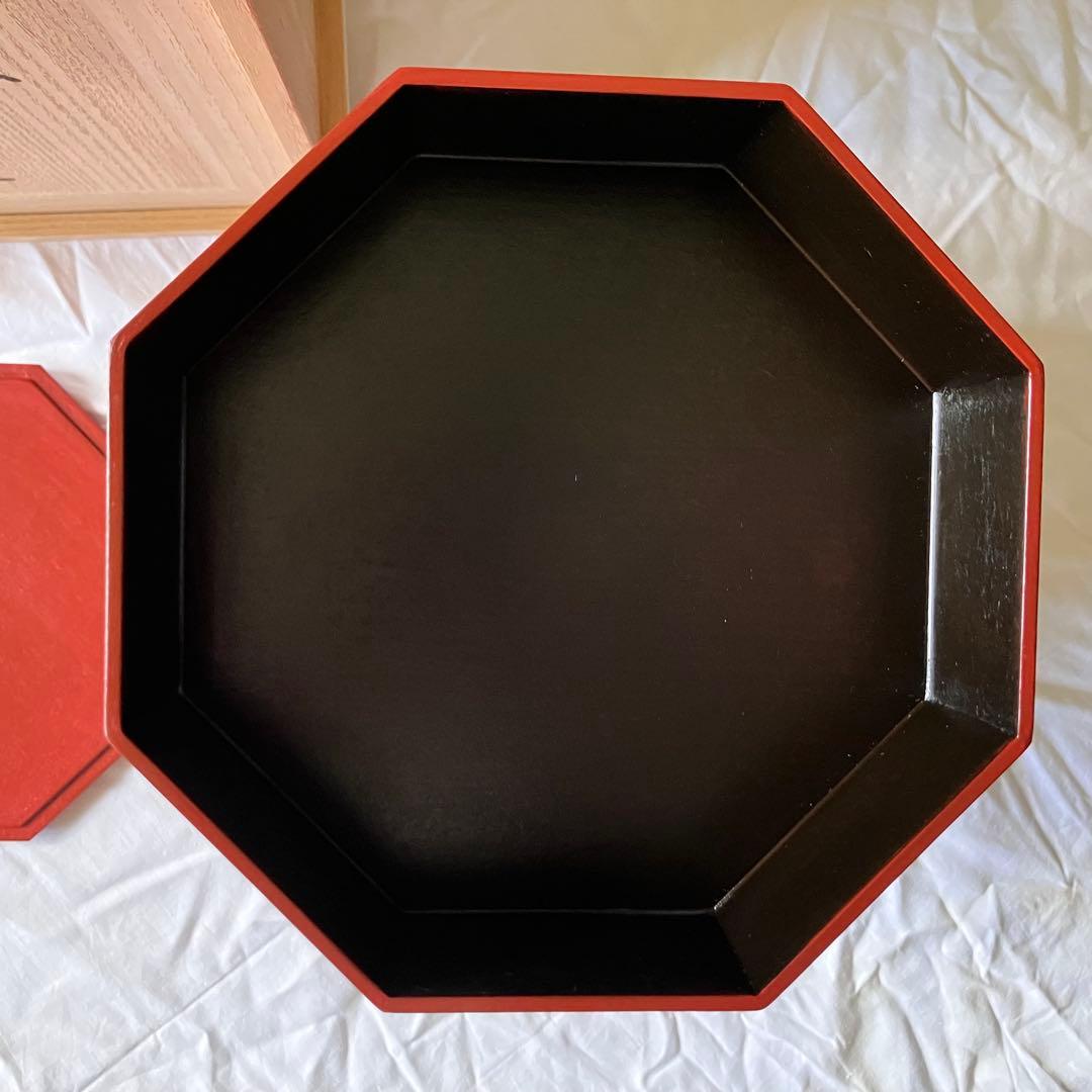 象彦 茶道具 縁高 五段重 八角 雁