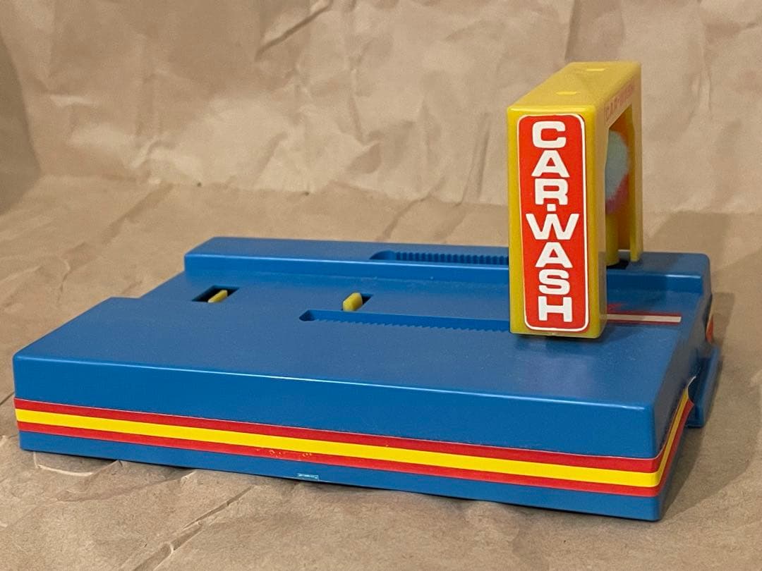 バンダイ ミニミニカー 清掃車 カーウォッシャー　セット 昭和レトロ