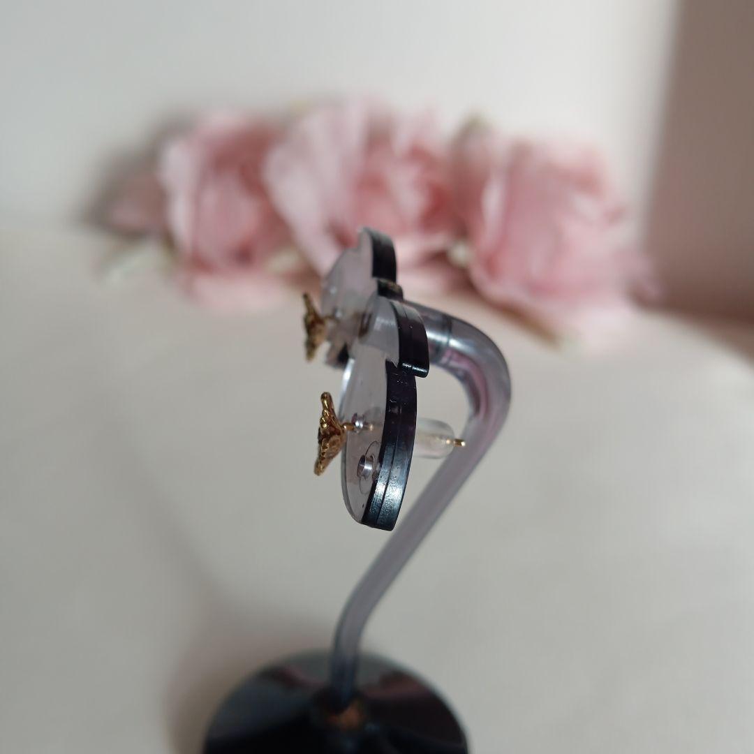 花モチーフ コスモスK18ピアス