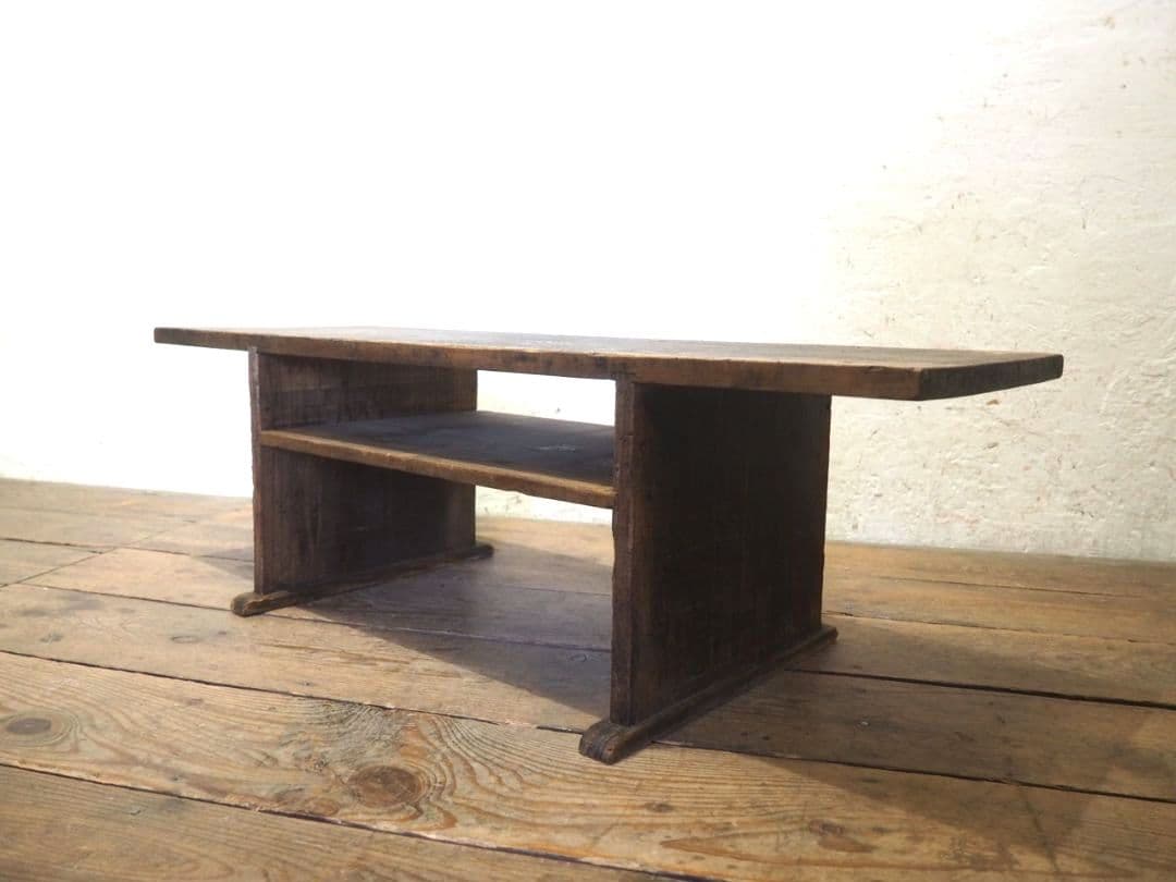 1293 ヴィンテージ　レトロな文机　ローテーブル　展示台　古家具　古道具