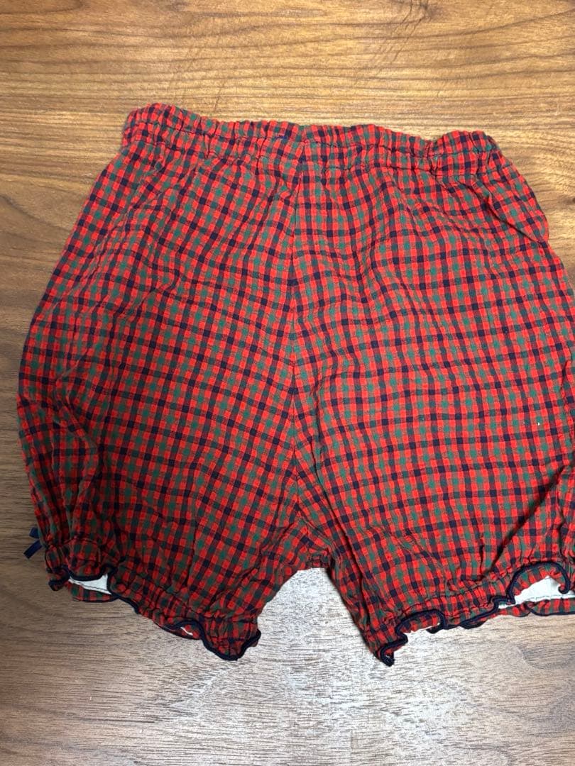 ファミリア　半袖　セーラーワンピース＋ボトムスセット　80サイズ