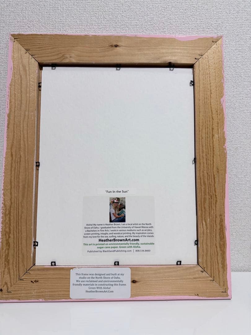 【レア！】ヘザーブラウン　鳥の彫刻入りアートフレーム