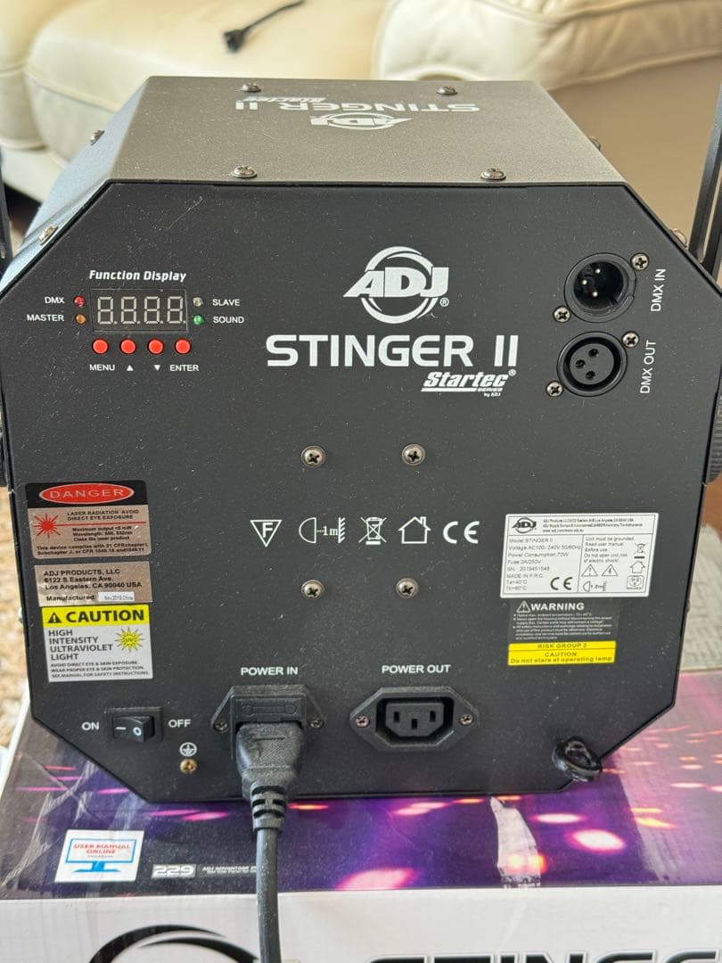 【美品】AMERICAN DJ STINGERII ムーンフラワーエフェクト