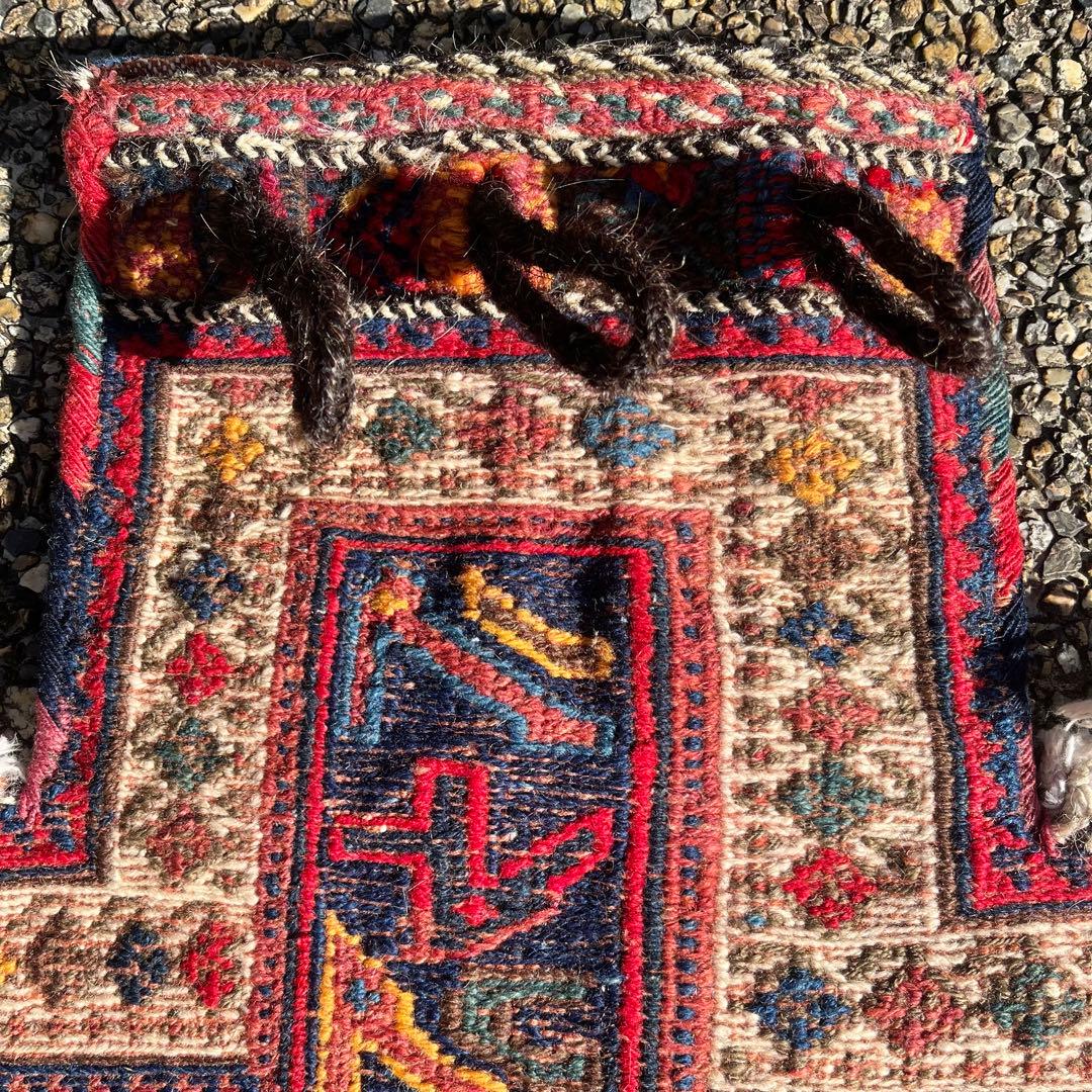 アンティーク キリム/スマック織 アフシャール族の塩袋 手織り トライバルラグ