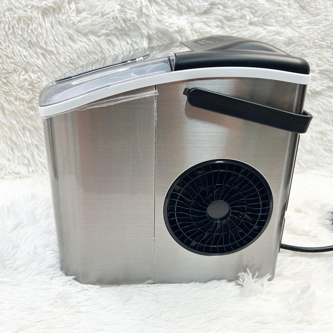 【未使用】【即冷え6分】高速製氷機 卓上 省スペース ステンレス 製氷機