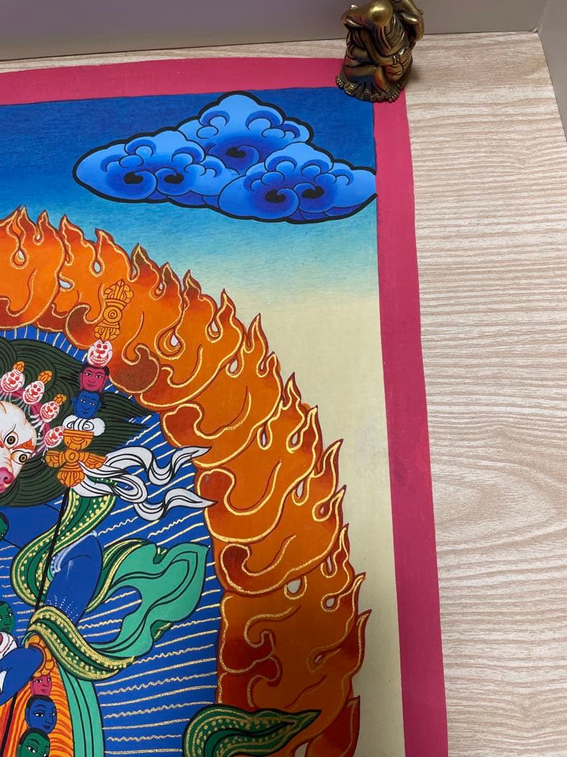 《 チベット密教　1点物 》 手描き　曼荼羅　ダキニ　ジョギニ　仏教　密教