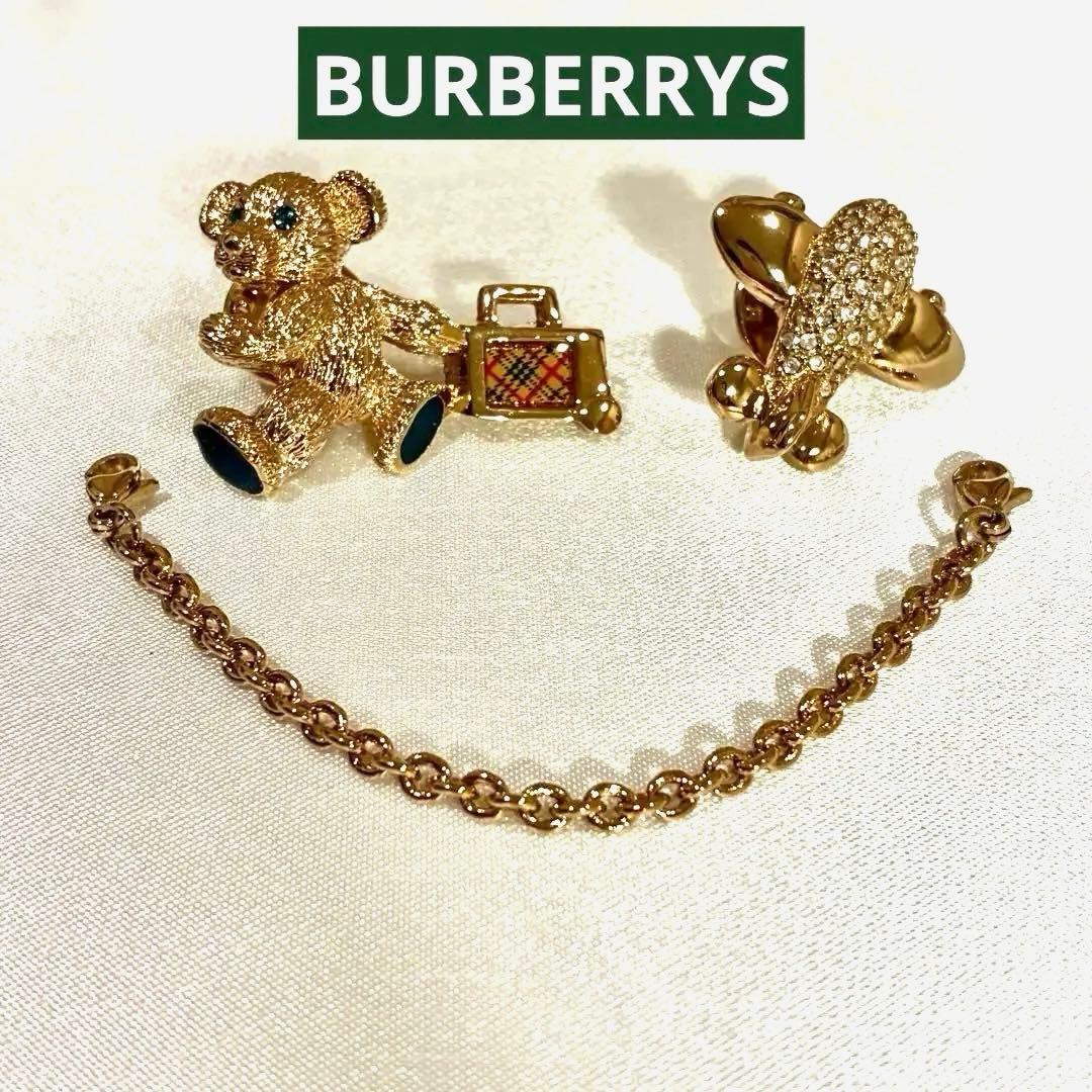 お値下げ中♪【未使用品♡】レア3way BURBERRYS ベア　ブローチ