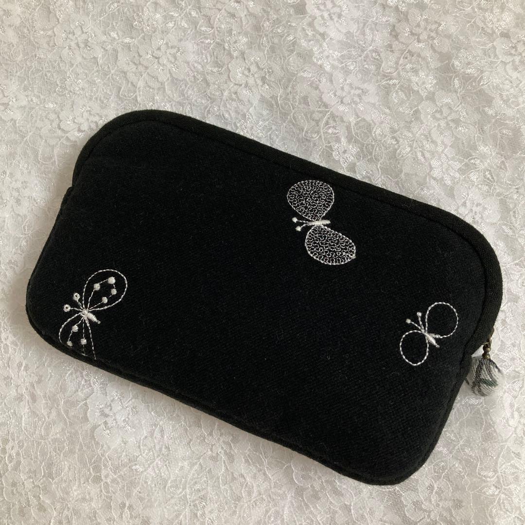 ミナペルホネン＊pollot&dopちょうちょ＊通帳ケース＊ハンドメイド〜＊