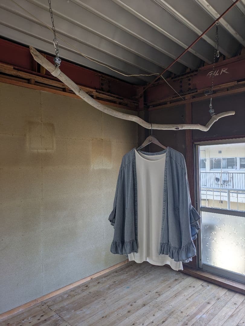 流木ハンガー 約150cm流木ディスプレイハンガー　ハンガーラック　店舗什器