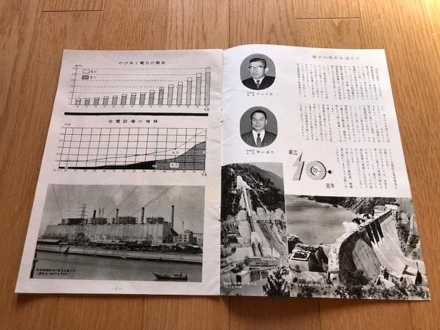 昭和レトロ 中電グラフ 8冊セット 中部電力 ダム 発電所 d671y70