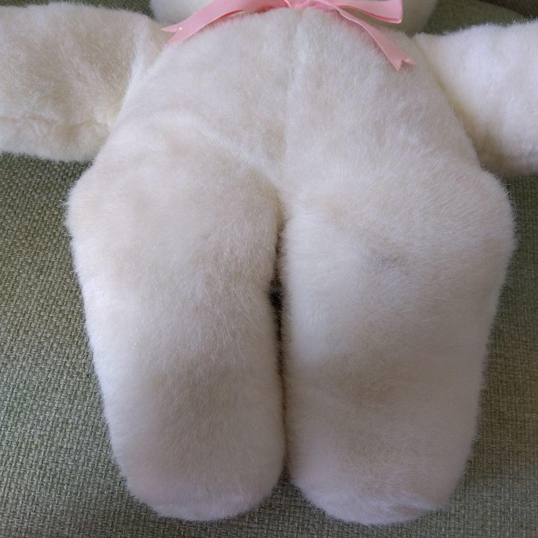 【訳あり】クマ　ぬいぐるみ　平成レトロ　白　ホールマーク　テディベア