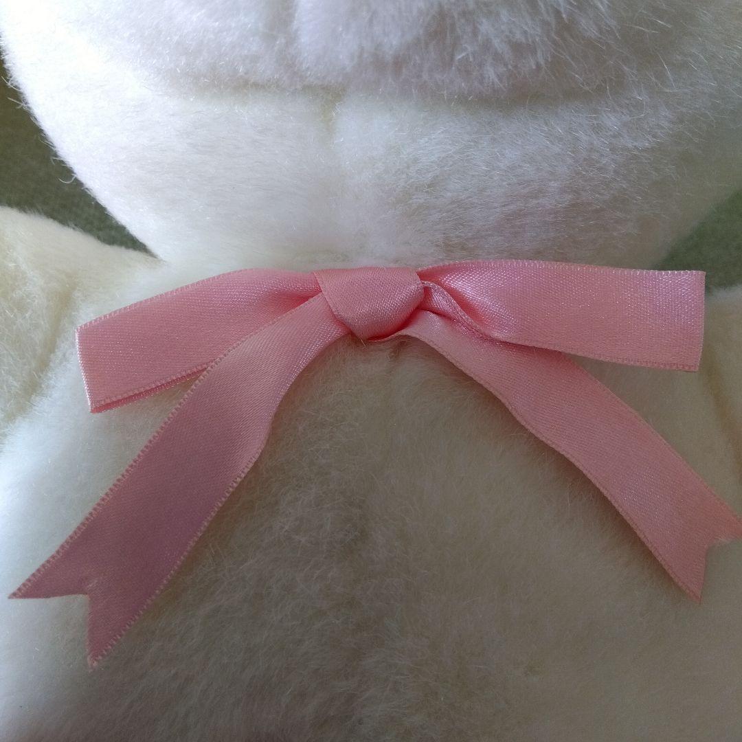 【訳あり】クマ　ぬいぐるみ　平成レトロ　白　ホールマーク　テディベア