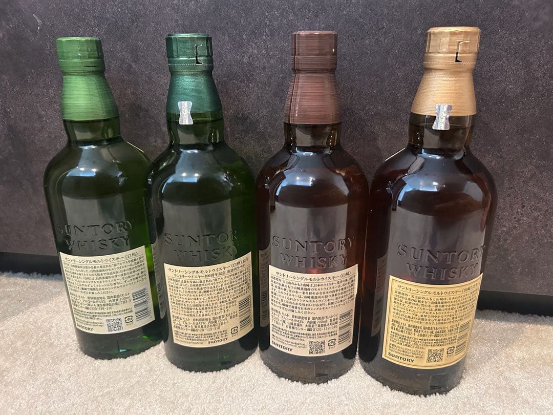 中村様 山崎シングルモルト・山崎12年 白州シングルモルトと白州12年 計4本