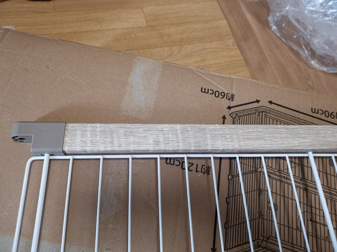 アイリスオーヤマ　ウッディキャットケージ 2段 PWCR-962V