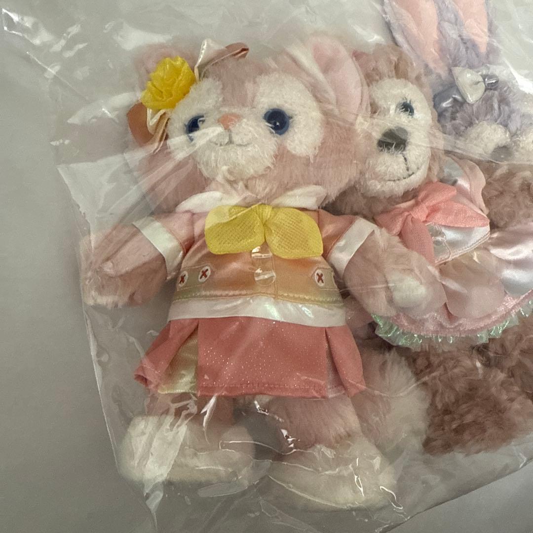 ダッフィー&フレンズ20周年　ポージープラッシー　カラフルハピネス　全7人セット