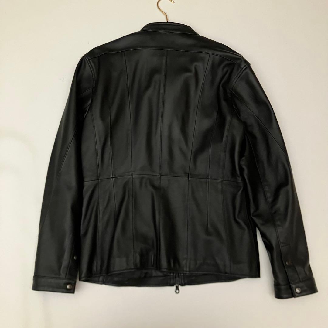 ✨美品　大きい✨ニコルセレクション　シングルライダース　ラムレザー　本革　メンズ