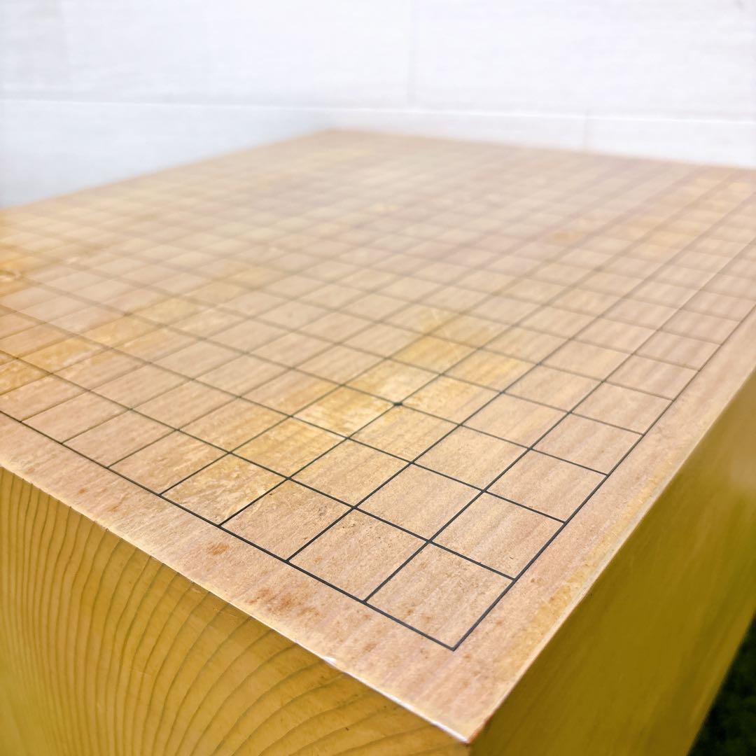 希少　6.7寸　囲碁盤セット　20.6cm 新榧　天地柾目　大理石碁笥　御筒