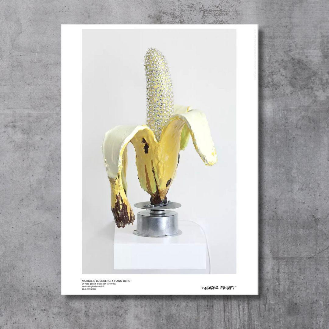 額装付き スウェーデンの現代美術家『ナタリー・ジュルバーグ』希少ポスター