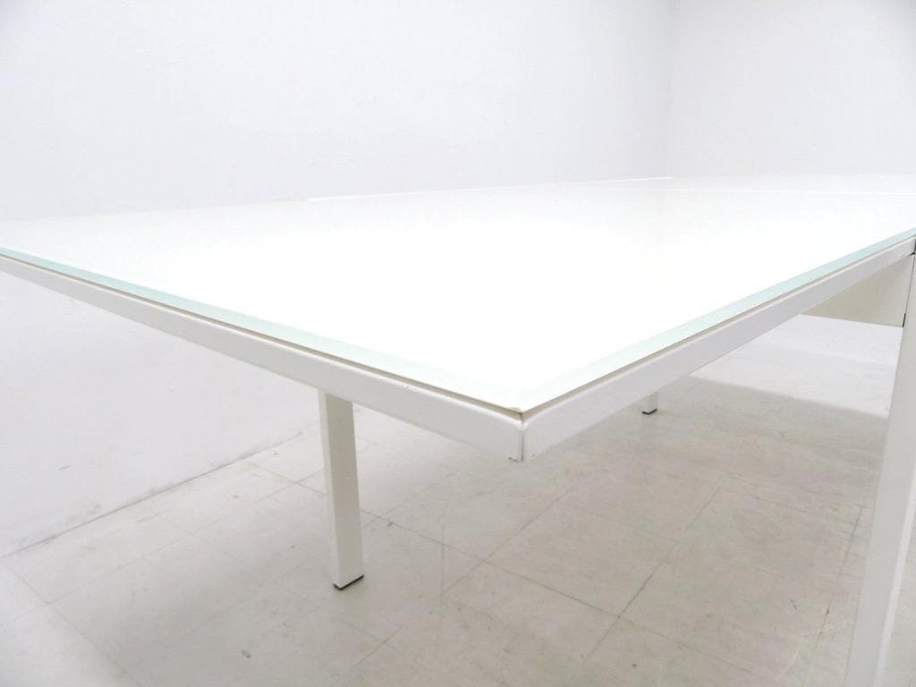 展示品　カリガリス　ガラス　伸長式　エクステンション　ダイニングテーブル