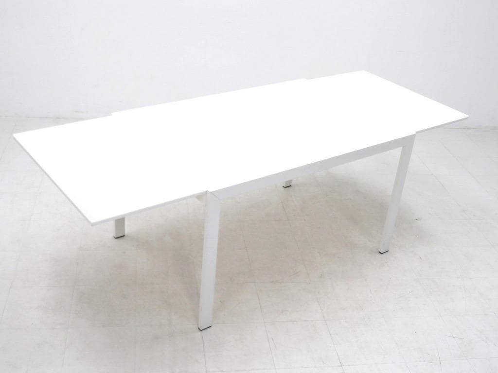 展示品　カリガリス　ガラス　伸長式　エクステンション　ダイニングテーブル