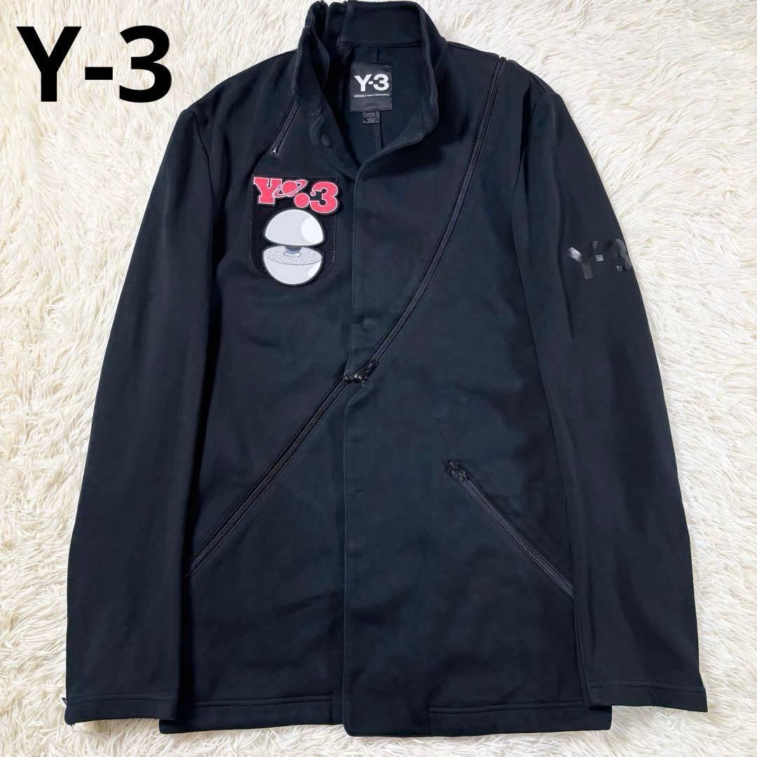 Y-3 個性派 ジャケット 斜めジップ デザインワッペン (175/88A)
