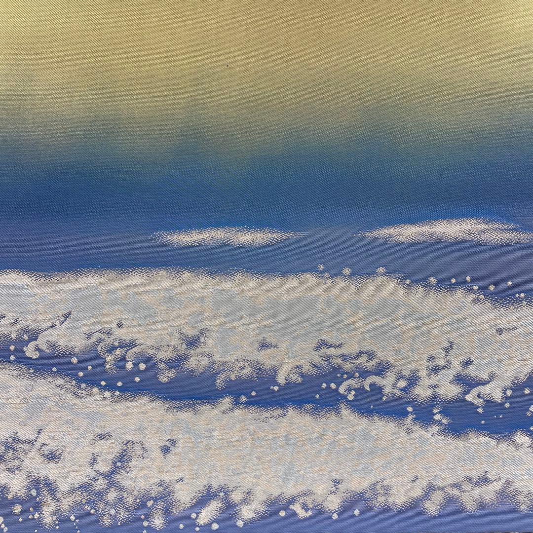 美品 掛け軸 木曽亮爾制作「日輪」純金糸 造幣局分析証明書付 24K 刺繍