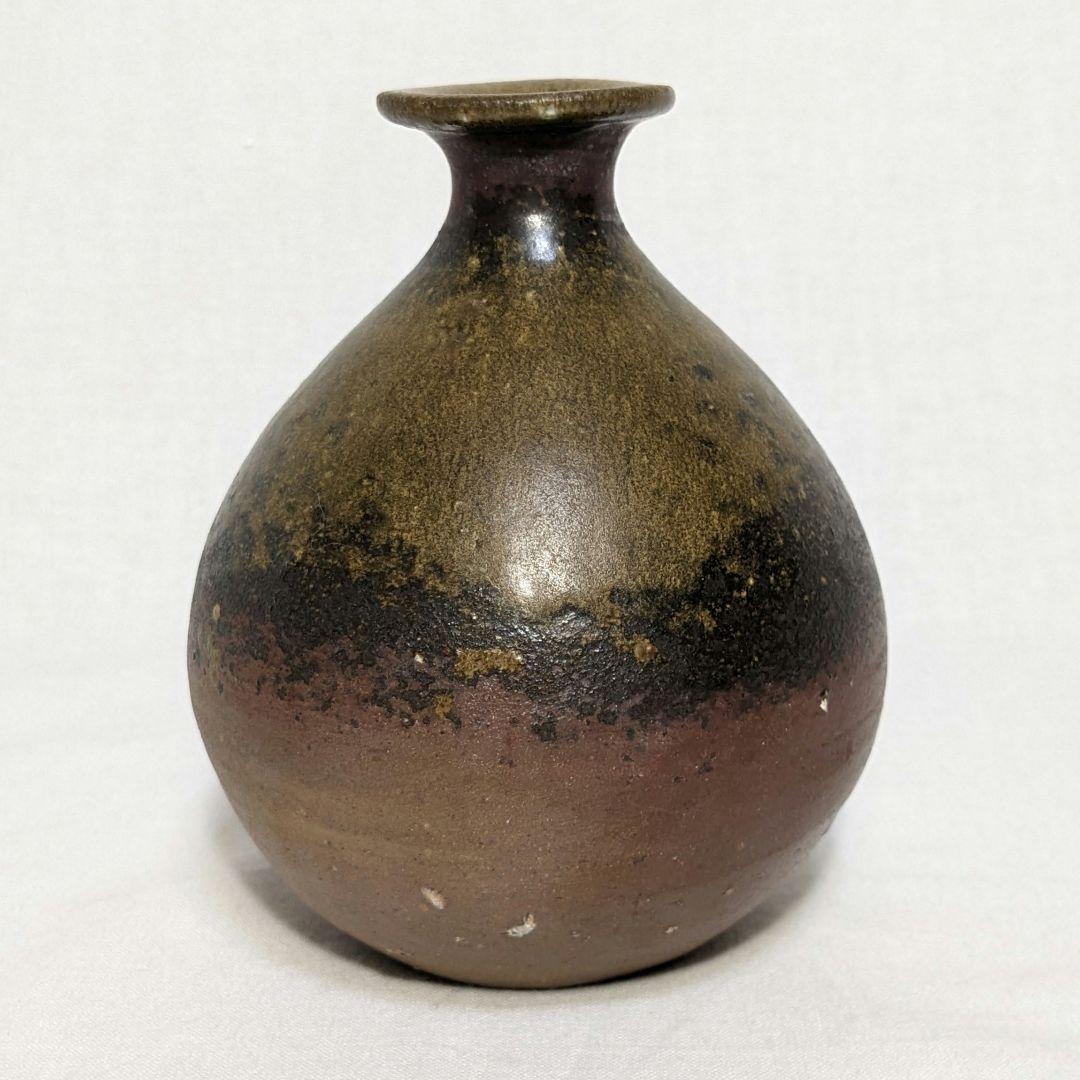 岡山県重要無形文化財 伊勢崎満 備前焼 徳利 共箱共布 酒器 食器 とっくり