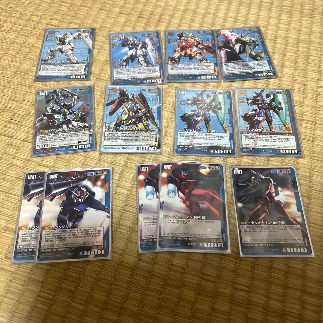 ガンダムウォー 青 ユニコーン デッキ パーツセット