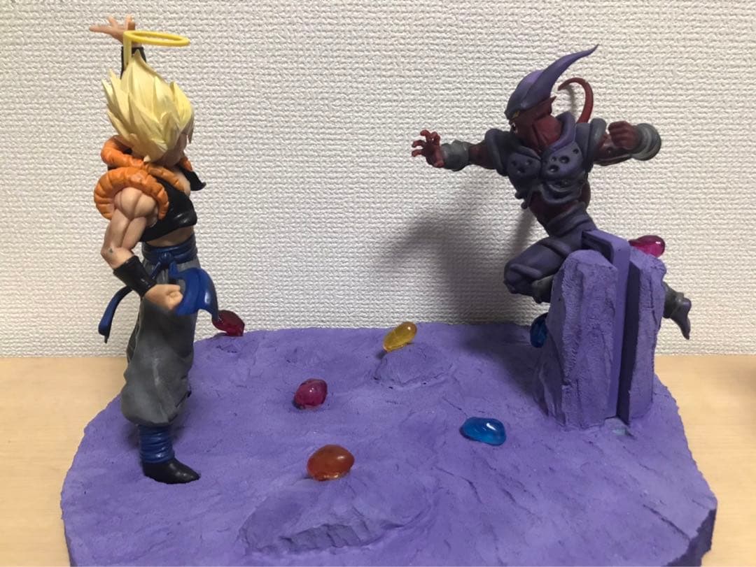 【リペイント】　ドラゴンボール　ゴジータ　ジャネンバ　ジオラマ　フィギュア
