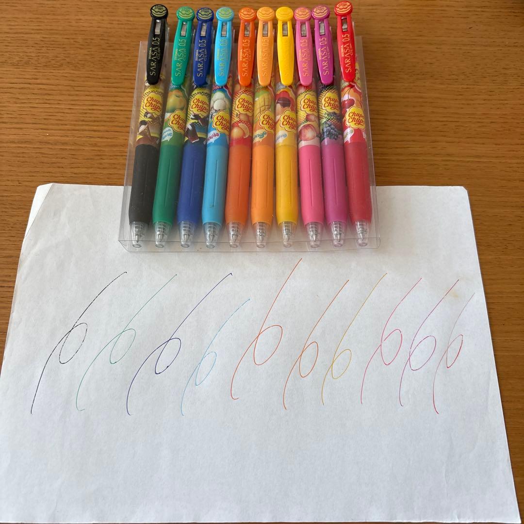 ZEBRA SARASA チュッパチャプス　0.5 ボールペンセット 10色