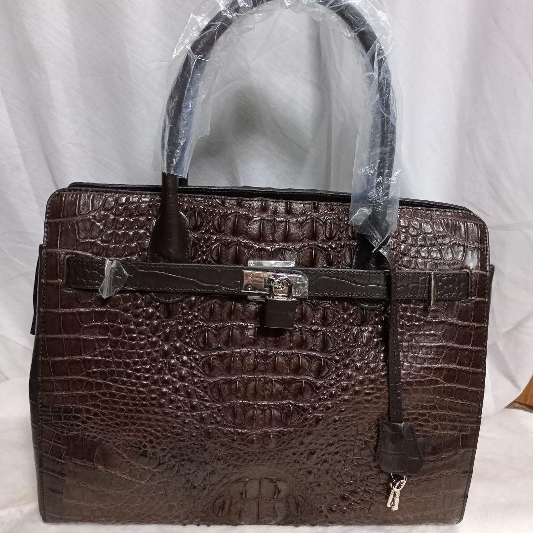 【新品未使用】RODANIA ロダニア 2WAY ハンドバッグ クロコダイル