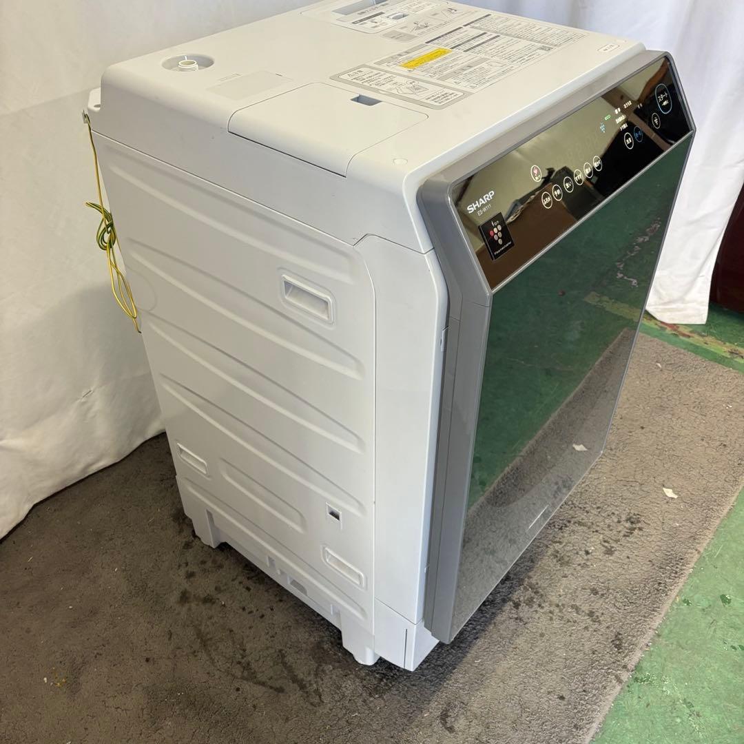 85　SHAR　ドラム式洗濯機　11キロ　左開き　綺麗　乾燥付　設置無料　安い‼️