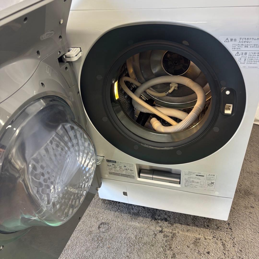85　SHAR　ドラム式洗濯機　11キロ　左開き　綺麗　乾燥付　設置無料　安い‼️