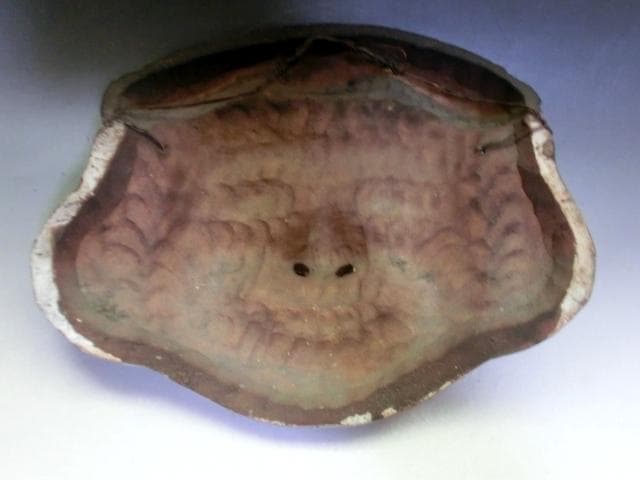 壁掛け■大国様 古い土物 七福神 土人形 大黒さん レリーフ 焼物 時代 骨董■