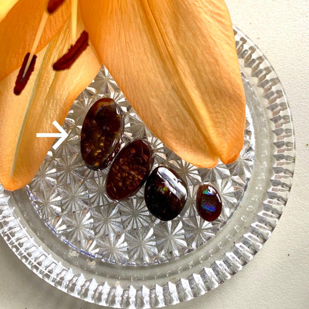 9.5ct希少！ファイアアゲートオーバルルース