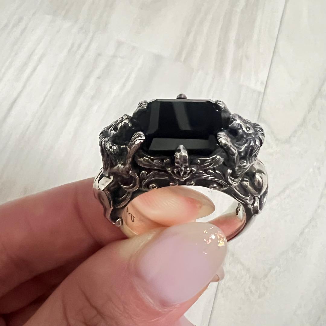 ジャスティンデイビスJ×U 内山秀雄コラボ 指輪 リング　オニキス