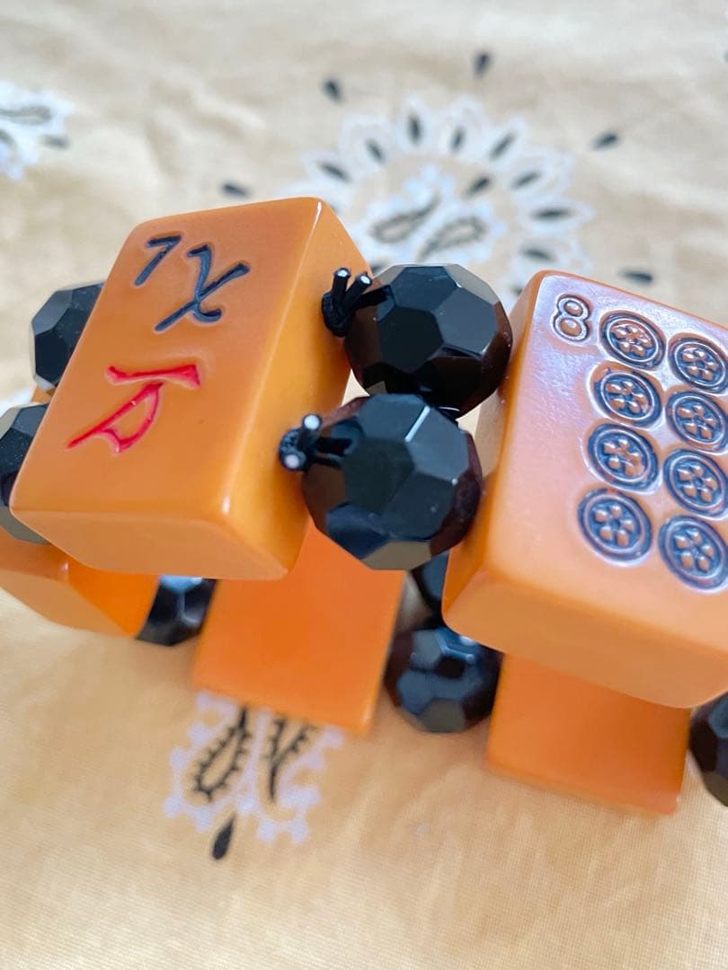 ヴィンテージ/ベークライト/麻雀牌ブレスレット