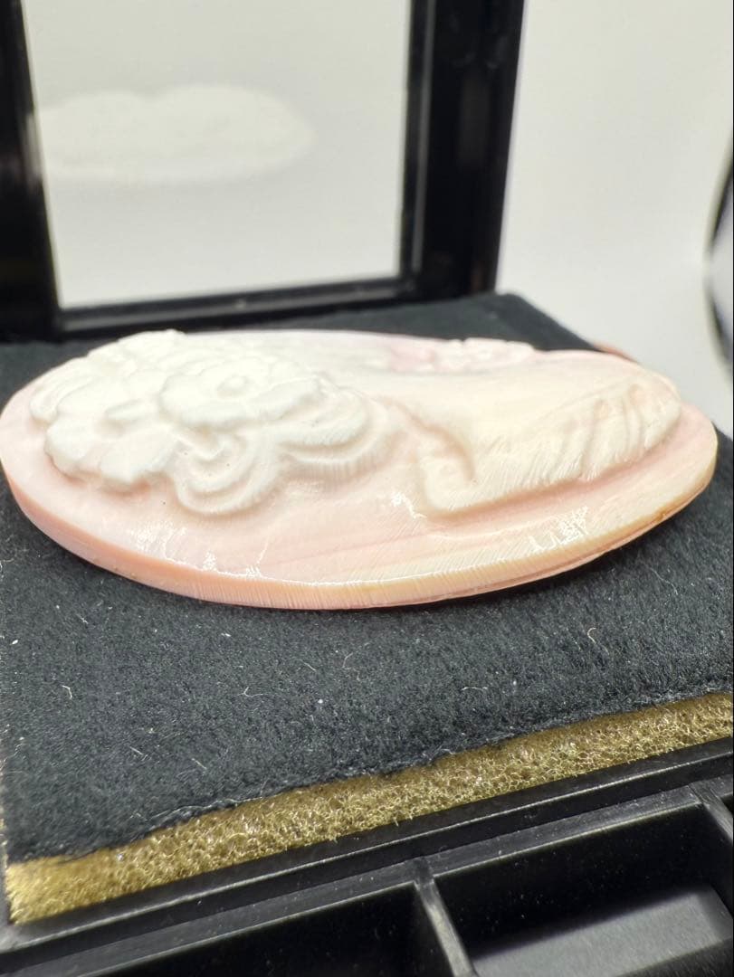 ピンクシェル カメオ （大） 18.02g