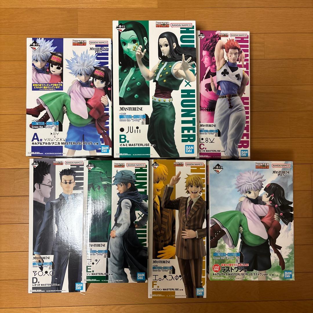 一番くじ　ハンターハンター　ABCDE Fラストワン賞　フィギュアコンプ　7点