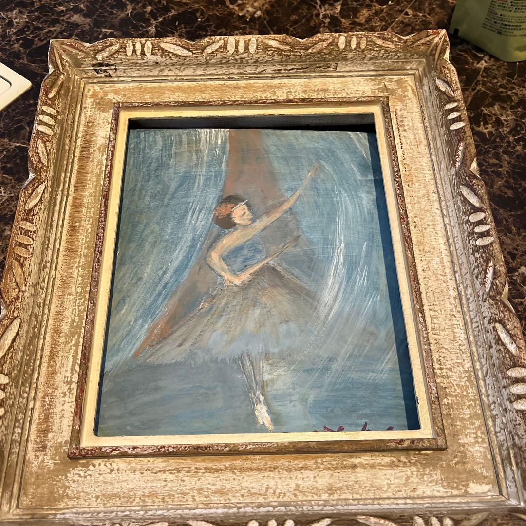 バレリーナの油彩画 27✖️24アクリル