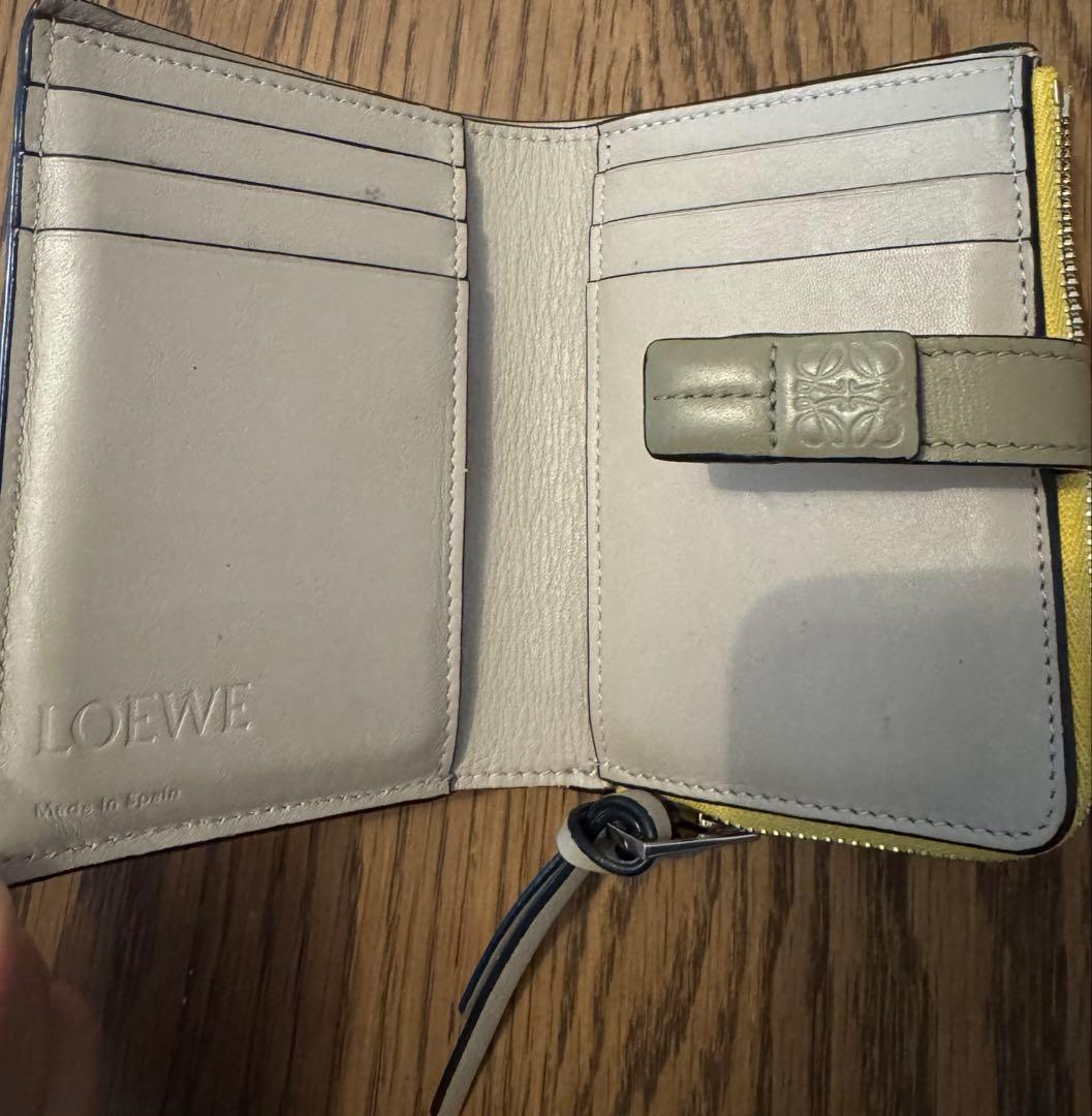 LOEWE イエロー 二つ折り財布