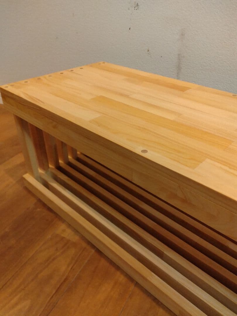 木製　ハンドメイド　オーダー　ロの字　水槽台　アクアラック　棚　シェルフテレビ台