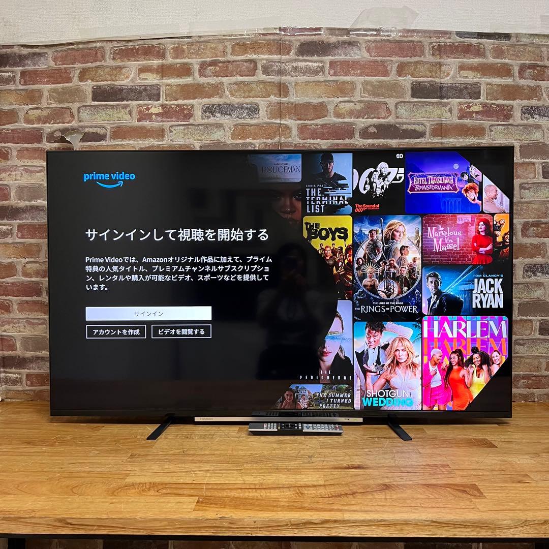 東芝 55V型 4Kチューナー内蔵 液晶テレビ レグザ 55M520X W録画○