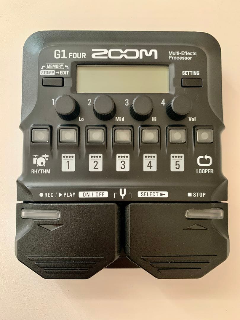 ZOOM G1 FOUR マルチエフェクトプロセッサー、純正ACアダプター