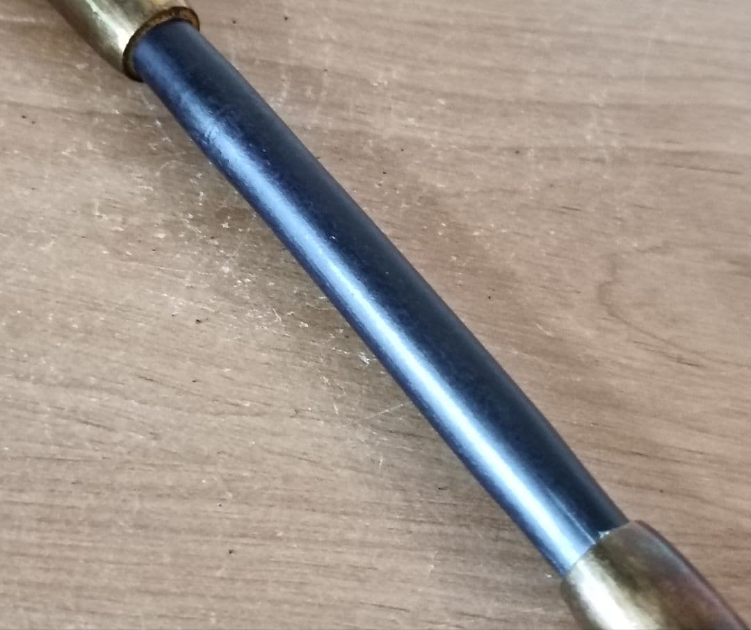 【提物】煙管 煙草入れ 煙草入れ 骨董 喫煙具 時代物　木製提物