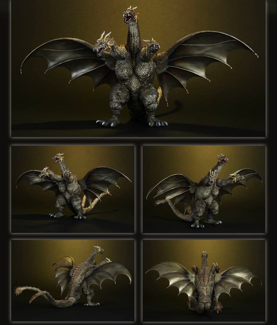 東宝大怪獣シリーズ キングギドラ(2001) 激闘カラーVer.