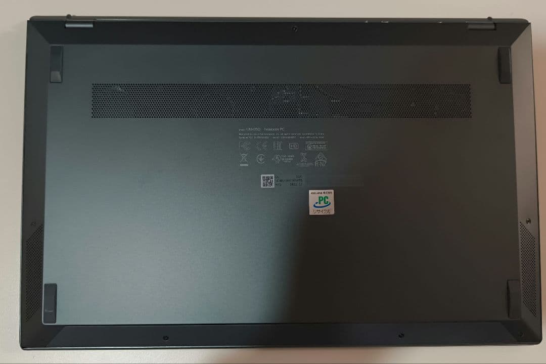 Windowsノート本体 Asus Zenbook Ryzen9 5900HX 16GB SSD512GB